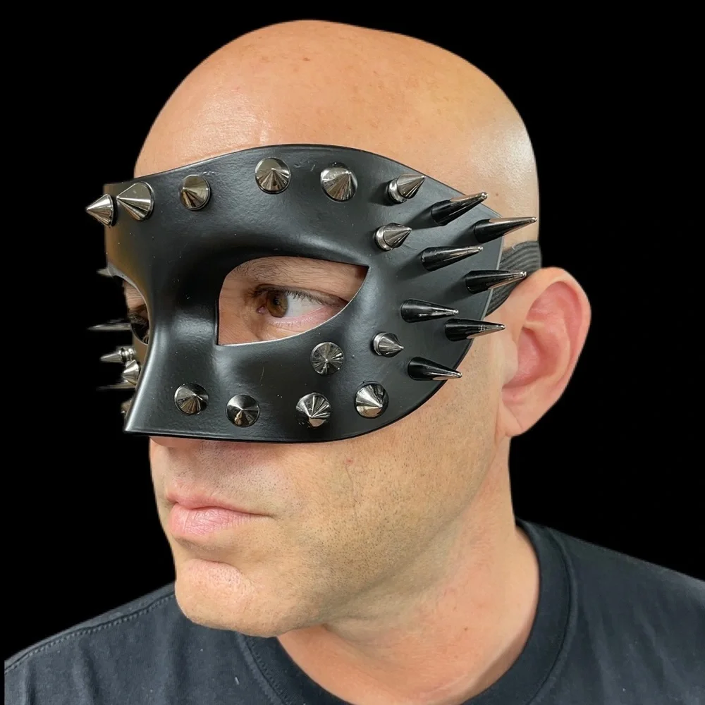 Unisex Steampunk Fantasy Aesthetic Masquerade Party Custom Spike Mask NWT!